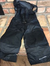 Toddler 2t Columbia Snow Overalls Black Gray Jumpsuit Bibs Adjustable Clean