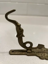 Vtg Brass Mini Wall Mount Bracket for Hanging Sanctuary Votive Lamp Christian