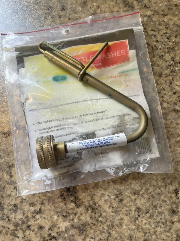 Jet Brass Carboy & Bottle Washer  for Beer Homebrew USA