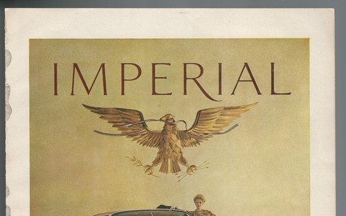 1961 CHRYSLER IMPERIAL advertisement, large sedan print ad, folded - Foto 2 di 3