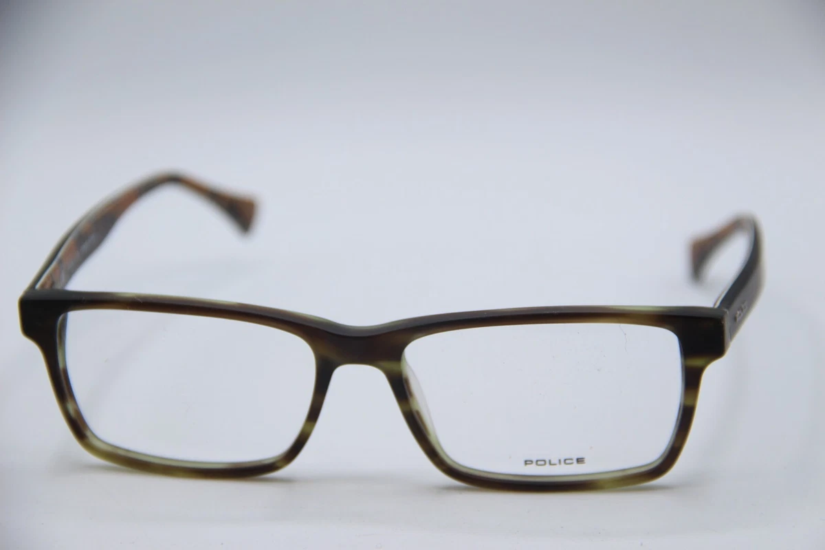 Police Eyeglasses Frames V1791‎ COL. 722 Grey Brown Rectangular 51-19-135 H15596 Police Brown Metal Eyeglass Frames for sale | eBay main image 3