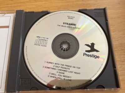 The Miles Davis Quintet Steamin' CD Album IMPORT Japan 1985