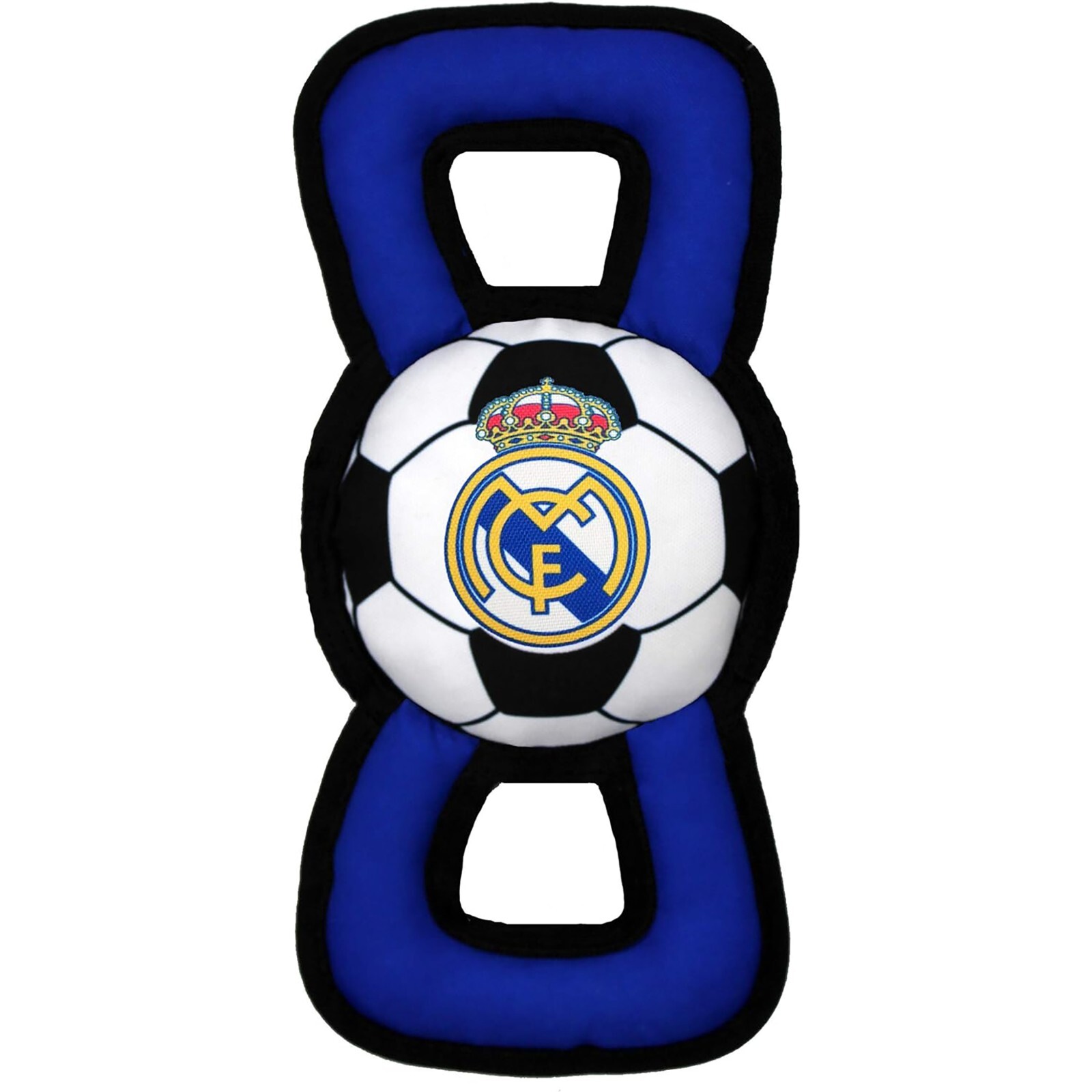 Real Madrid Soccer Ball Tug Toy for Dogs & Cats Durable Chew