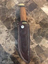 BLACKTAIL ELITE 11" HUNTING BOWIE KNIFE CW-998DW DARK WOOD HANDLE. CHIPAWAY W/SH