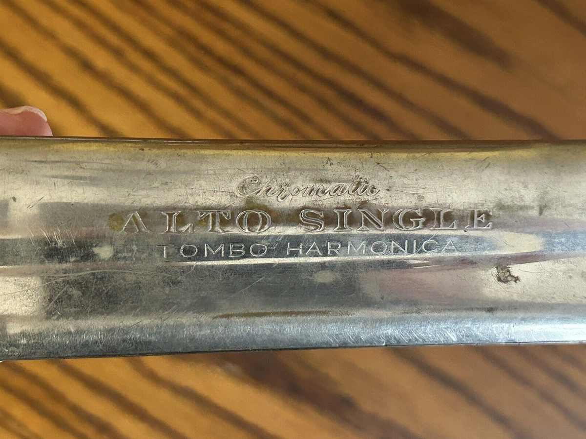 vintage Chromatic Alto Single TOMBO Harmonica 42 hole 7