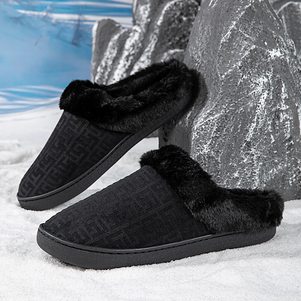 APL Pantofole Peluche Antiscivolo Pelose Pantofole Fuzzy Mezze Chi per Uomo Donna