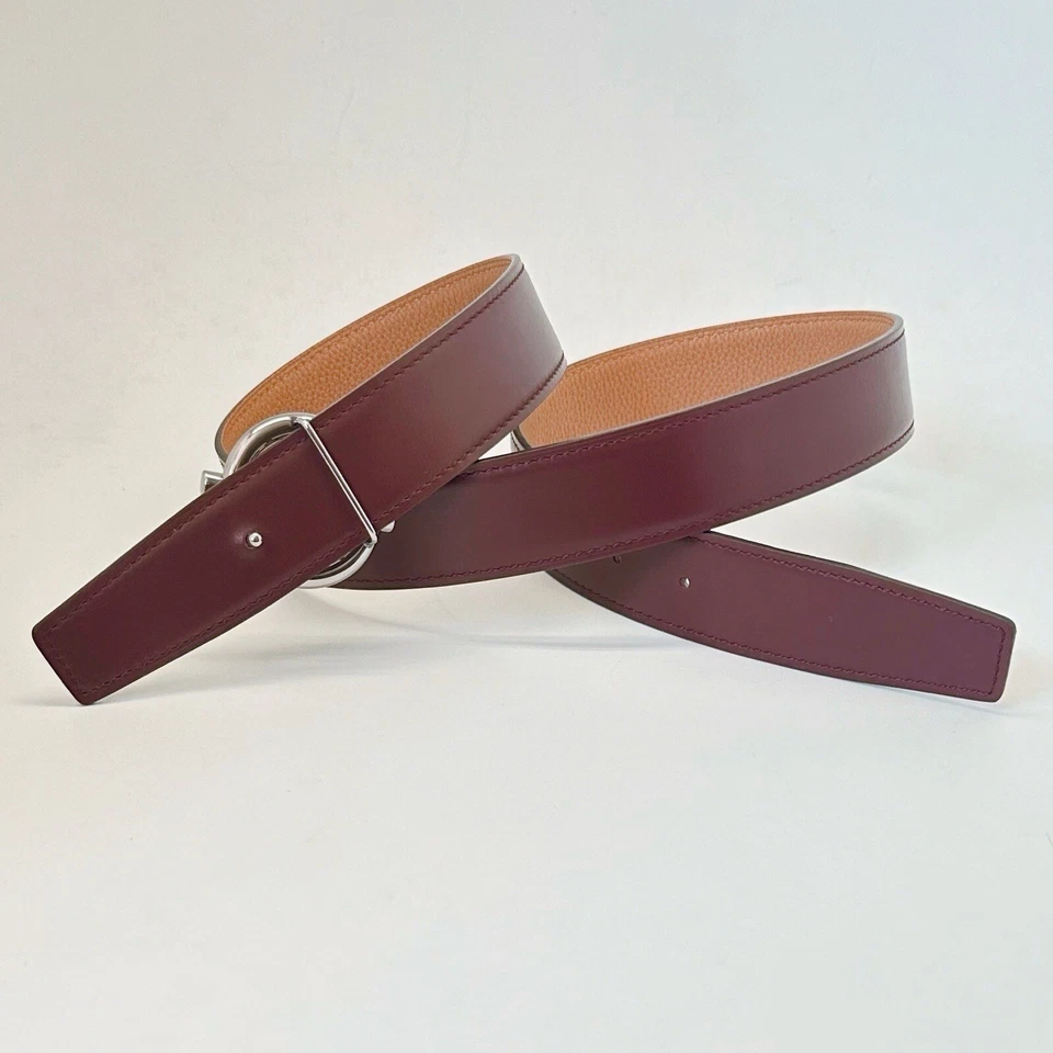 Cinturón de cuero genuino de repuesto hecho a mano 32 mm tamaño envío económico gratuito Foto 2 de 3