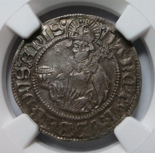 SALZBURG AUSTRIA 4 Kreuzer Batzen 1511 NGC AU Det Silver Leonard Keutschach aUNC