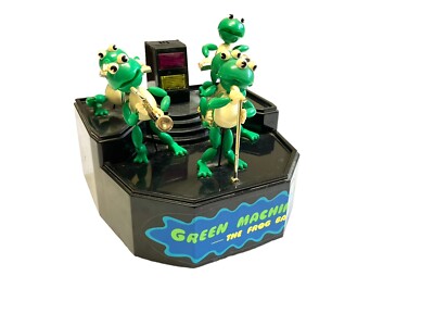 Vintage 1989 Green Machine Frog Band Lights Work / Frogs Won