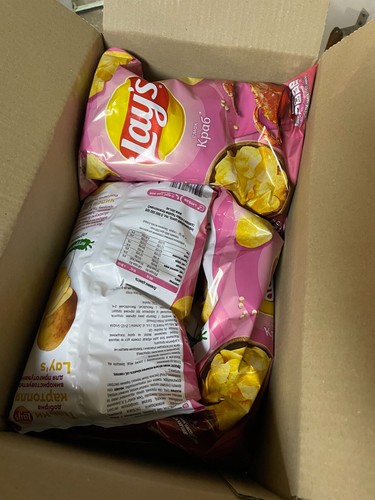 Lay's crab flavored potato chips. 1-20 packs of 120g / 4.23oz. Ukrainian snacks - Picture 7 of 12