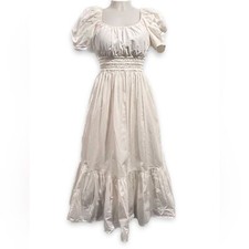 Ulla Johnson Off White Tent Dress with Short Sleeves Size 6