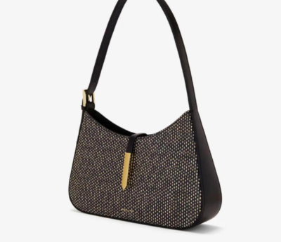 DeMellier The Tokyo Shoulder Bag Black Magnetic Closure 17cm