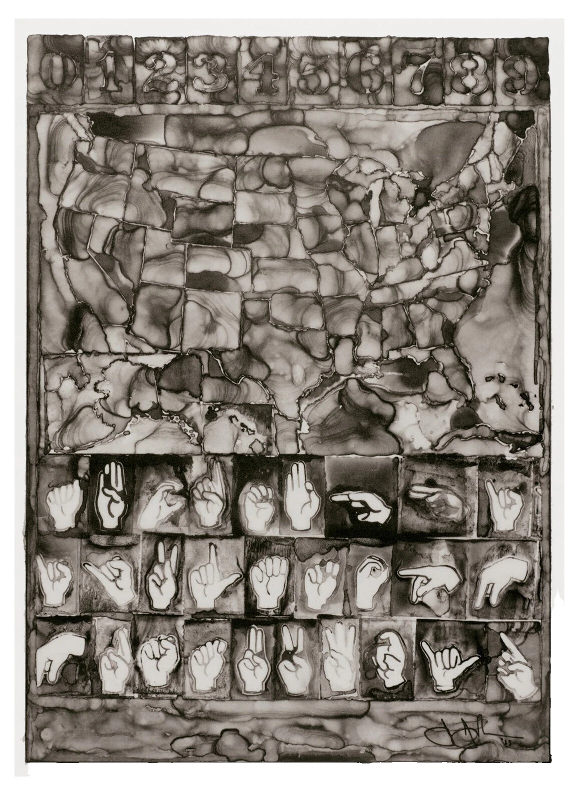 流行艺术地图艺术印刷品