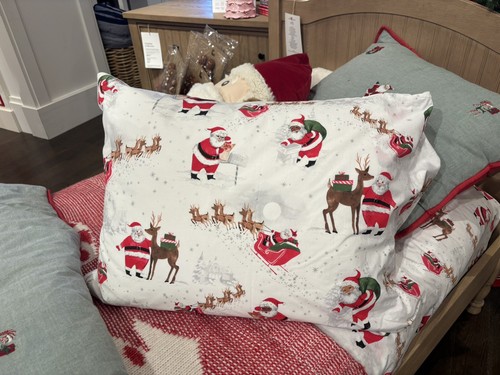 Pottery Barn Disney holiday pillowcase Rudolph Christmas heritage Winter kids z - Picture 5 of 12