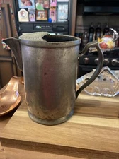 Antique Wear Brite Nickel Silver Water Pitcher 7 1/2 X 5 1/2 From The Concord
