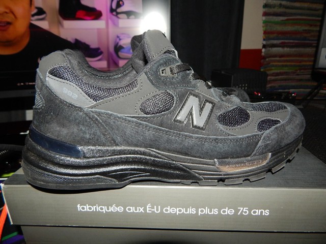Size 10.5 - New Balance 992 Black Grey - m992ea for sale online | eBay
