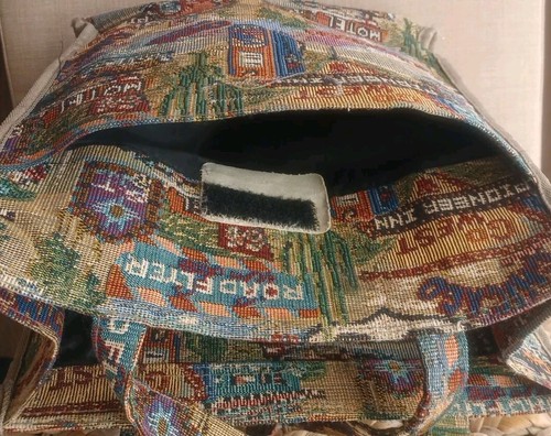 Route 66 Cary-on Tapestry Travel Tote Bag Women’s Canvas By Jade - Picture 5 of 8