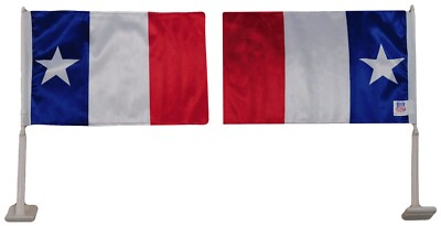 12 Pack Texas Dodson DOUBLE Sided 12x18 Nylon Vehicle Flag