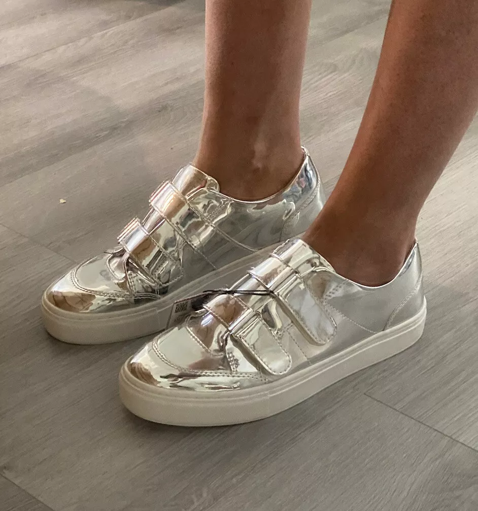 Zara metallic sneakers sale