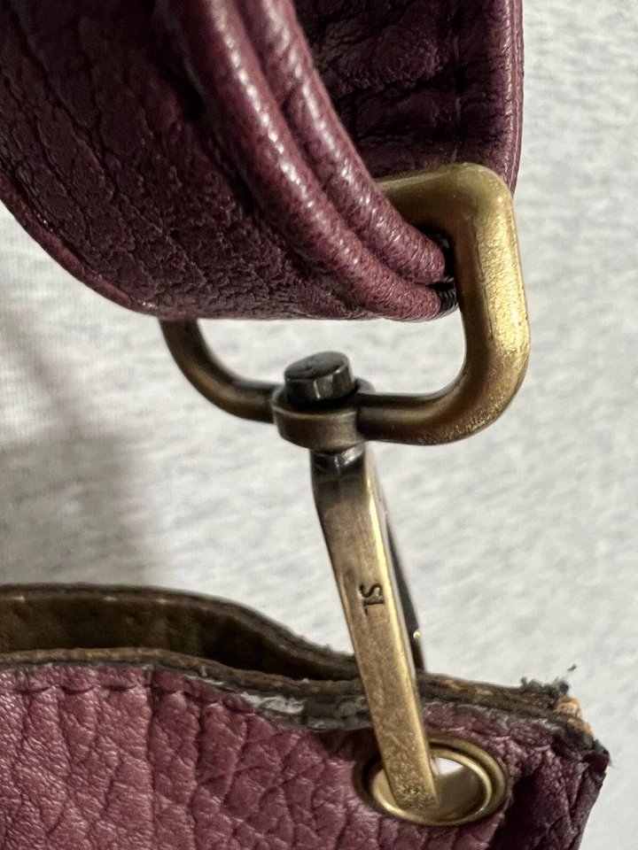 Urban Outfitters искусственной кожи сумка с короткими ручками двусторонний молнии мешок фиолетовый желтовато-коричневый веганский - Изображение 3 из 4