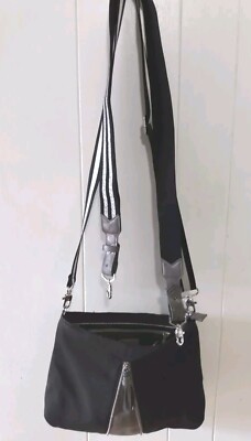 Stella & Dot Work Hard Play Hard Crossbody Purse Two Straps Zipper Accents 