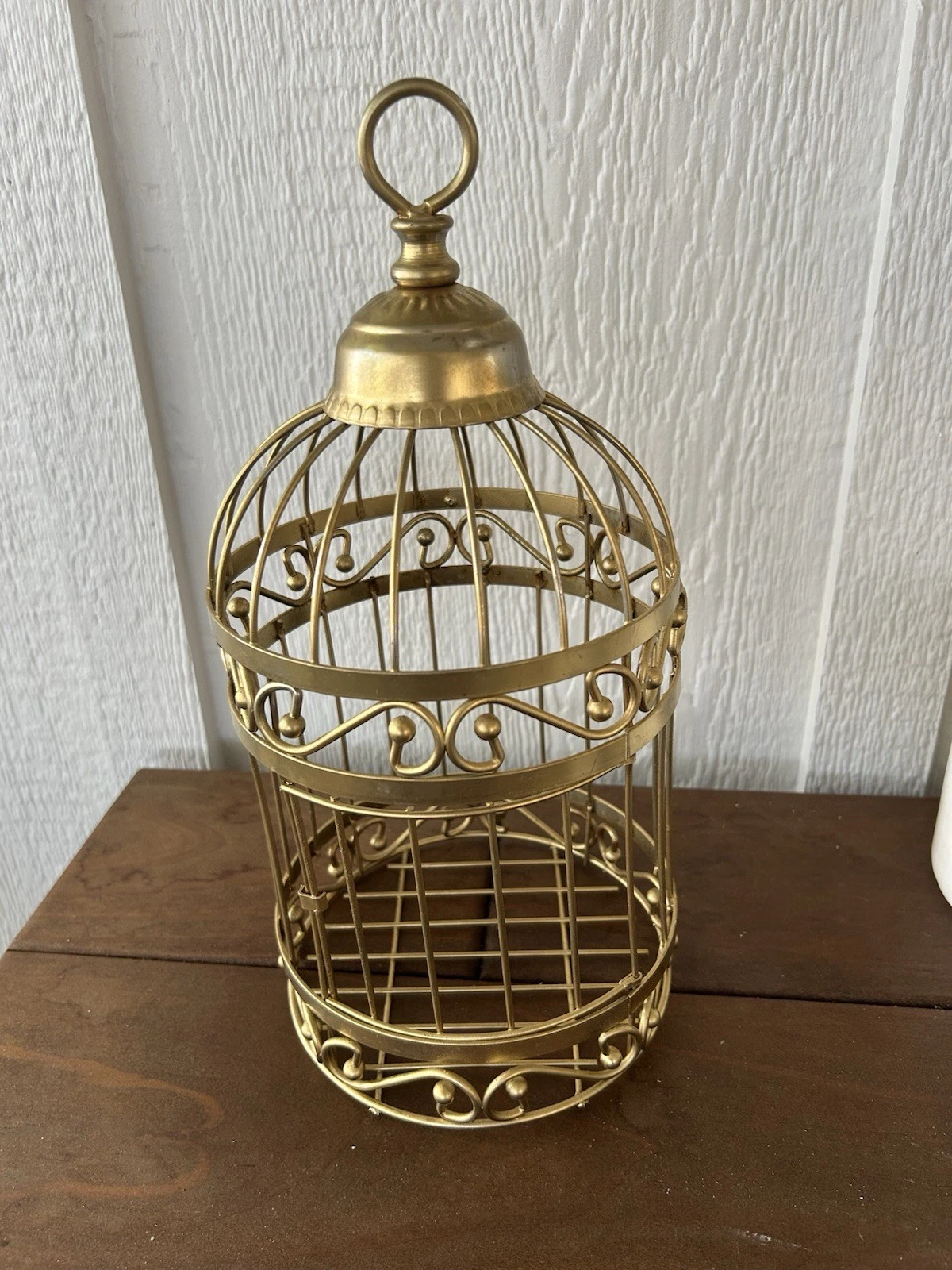 Vintage Brass Bird Cage 14" Decorative Hang or Tabletop
Opens in a new window or tab