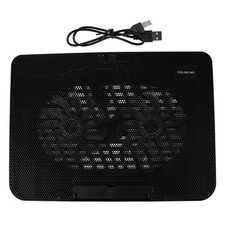 Laptop Cooler Fan Portable Reusable Notebook Cooling Pad Black Durable Design