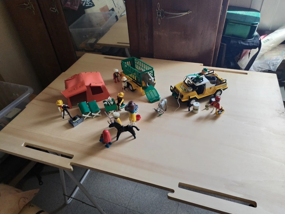 Lot Playmobil Safari Ngorongoro – Tente + Photographe & Singes (Sets 3413, 3364, 3189, 3433)
