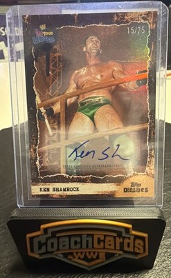 Ken Shamrock Auto /25 In your House Topps Decades WWE 1990 s - 2026 #18A