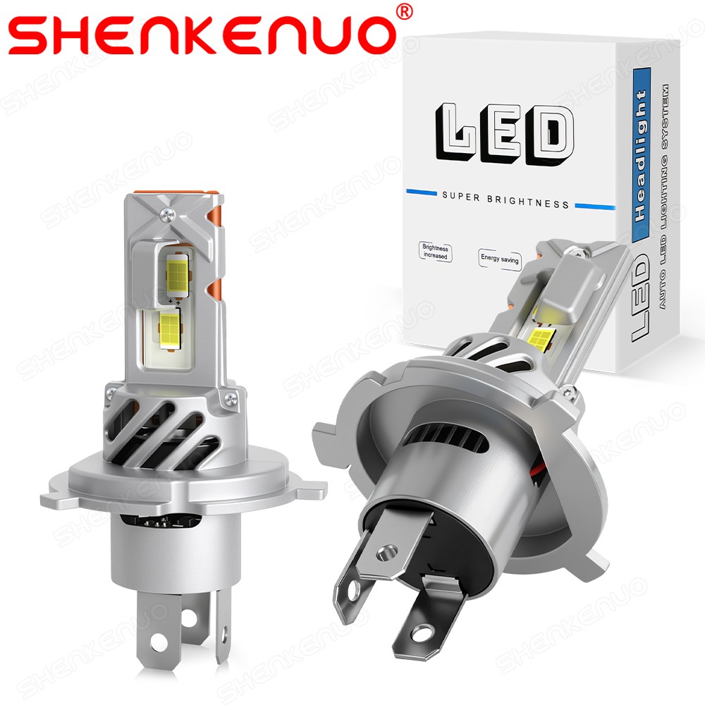 H4 LED Headlight Bulbs 6500K White Lights for Yamaha Grizzly 550 700 2007-2016