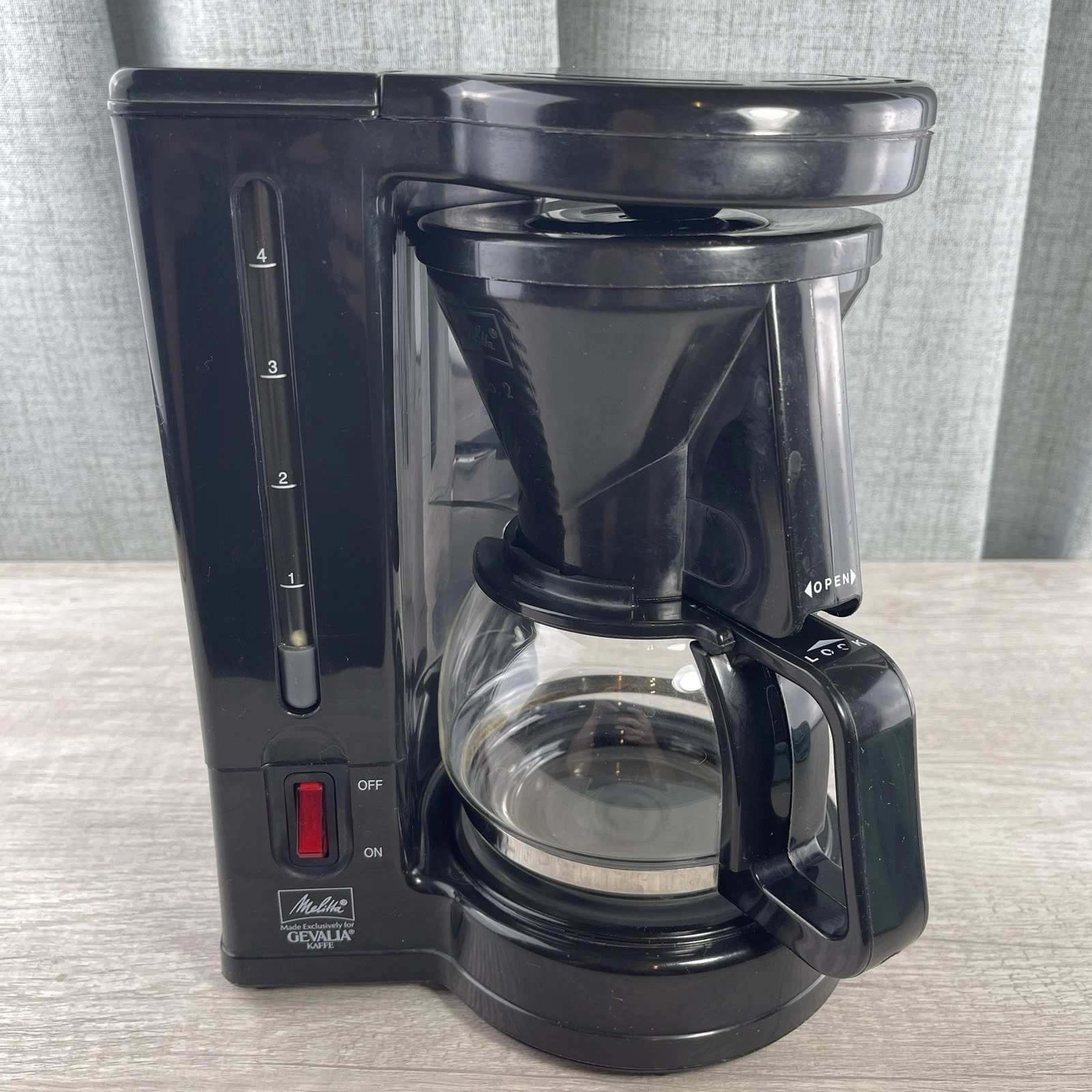 Melitta Gevalia Coffee Maker Kaffe Black 4-Cup Vintage BCM-4C Complete Works