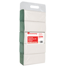5908232951266 TGE rcznik papierowy zz zielony 1-warstwowy 5x255 listk&oacute;w