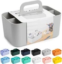 Tiawudi Multipurpose Caddy Organizer, Plastic with Rectangle, Gray 