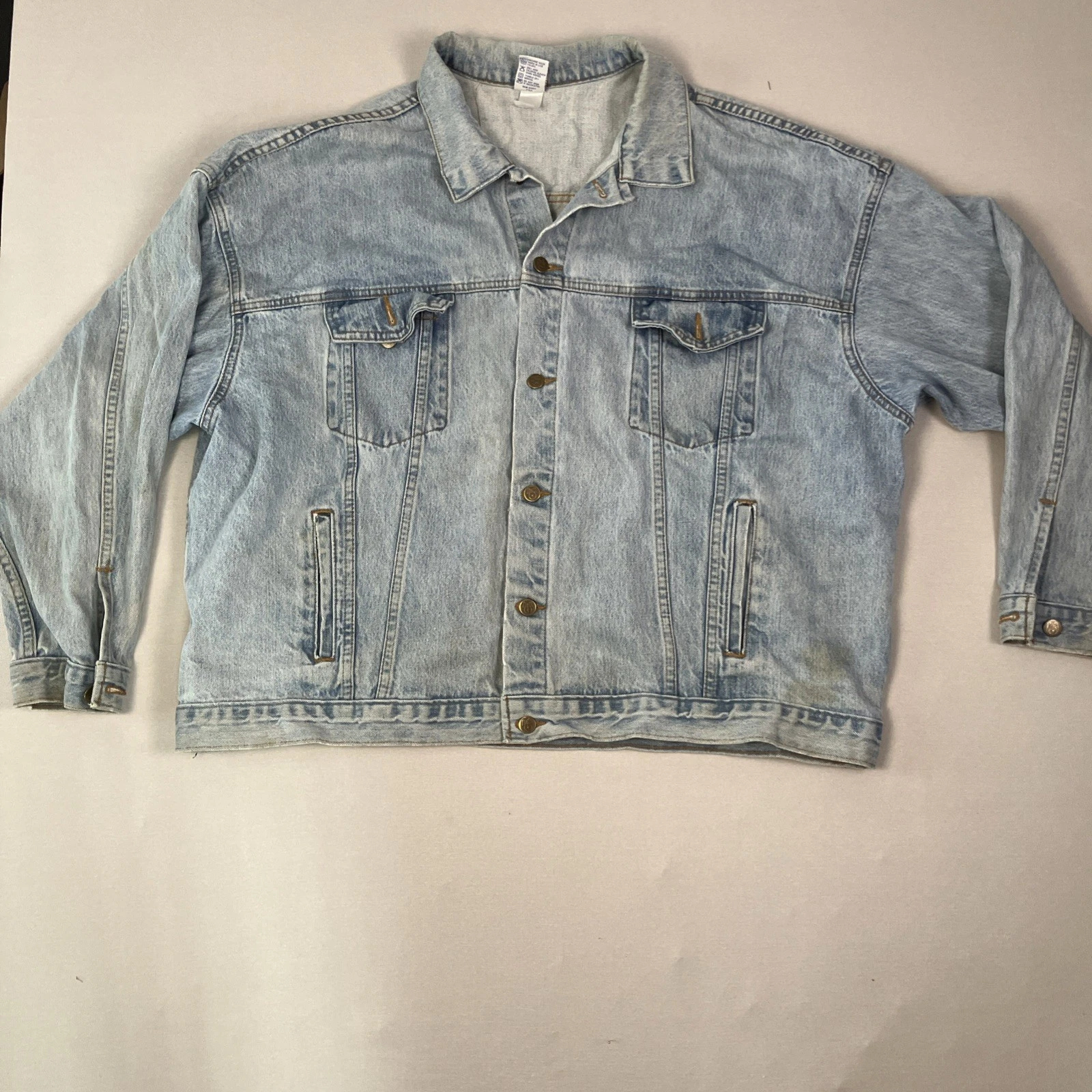 Vintage International Brotherhood Of Teamsters Denim Jacket 3-XL USA Made - product detail image 15