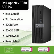 Dell Optiplex SFF PC | Intel i5-7th Gen | 32GB RAM | 256GB SSD | Win11