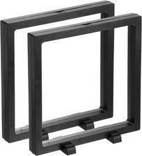 2 Pcs 3D Floating Display Case, 7.1 X 7.1 X 0.8 Inch Floating Frame Display Hold