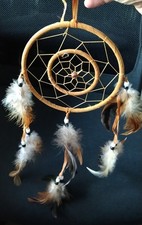 Łapacz snów z piórami Dekoracja Pierścień D 16cm Łapacz snów Indianin