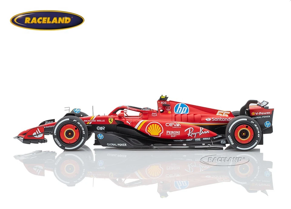 Ferrari SF-23 F1 Sieger GP USA Austin 2024 Carlos Sainz Looksmart 1:18 LS18F1068 - Bild 2 von 4