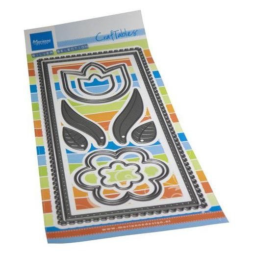 Marianne Design Craftables Cutting Dies - Slimline Flowers CR1623