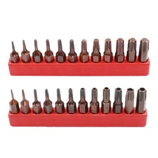 12x Hex Alan Key Bit Set 1/4 Extension Bit Wind Batch Pneumatic Screwdriver