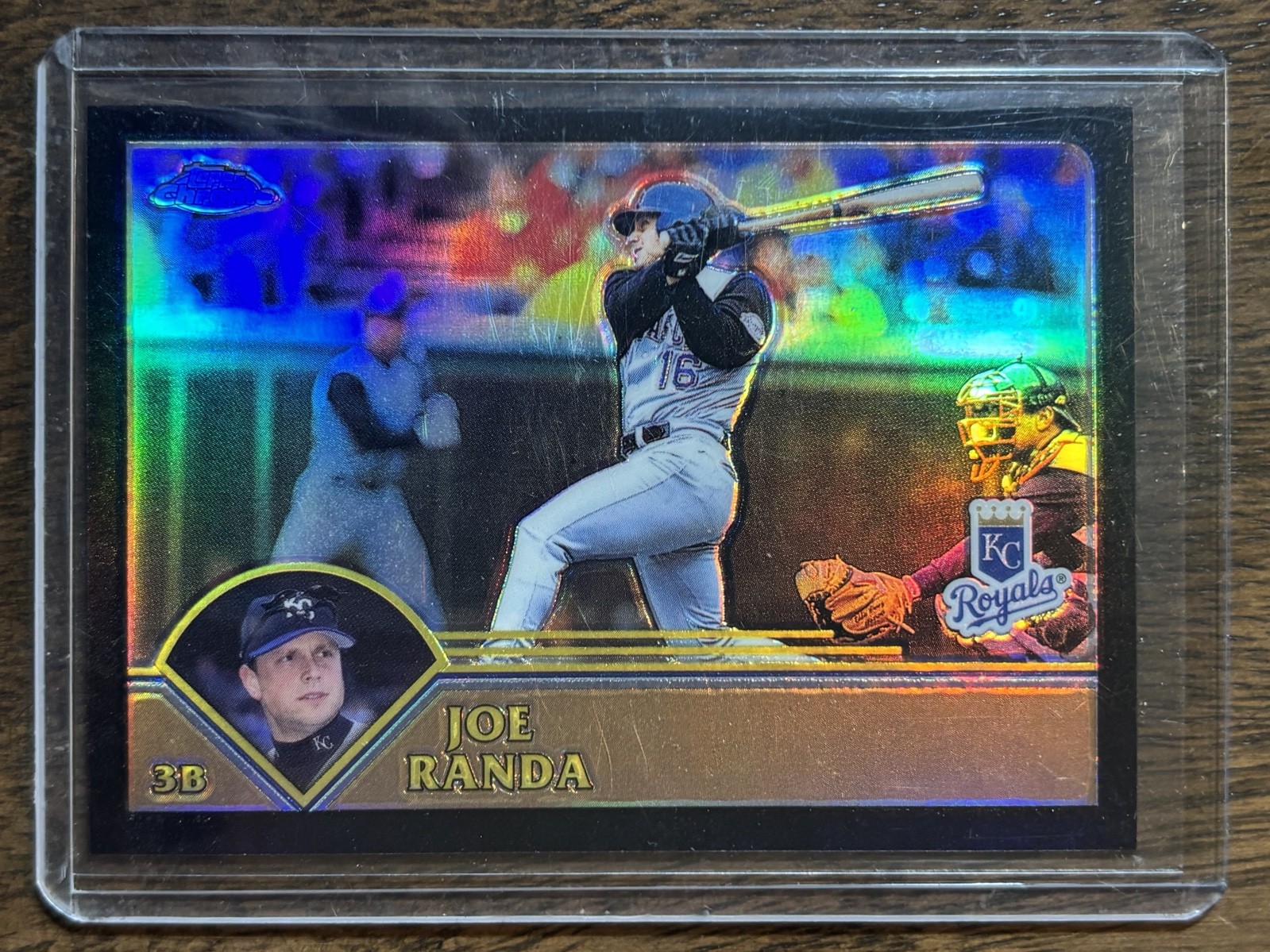 2003 Topps Chrome Joe Randa Black Refractor #200 /199 Kansas City Royals SP