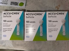 NEW Accu-Chek Softclix Lancet Diabetic Blood Glucose Testing 100 Lancets 9-2029