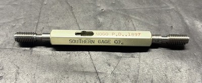 Southern Gage 12-28 NF-2 Set Thread Plug GO P.D. .1928 NOGO P.D. .1897 Used