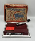 Vintage PREMIER Supermatic Cigarette Making Machine Red with Paperwork