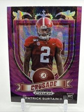 2021 Prizm Draft Picks Collegiate Patrick Surtain II RC Purple Wave Crusade #178