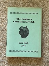 RARE "THE SOUTHERN CAIRN TERRIER CLUB" DOG BOOK YEARBOOK 1ST 1975