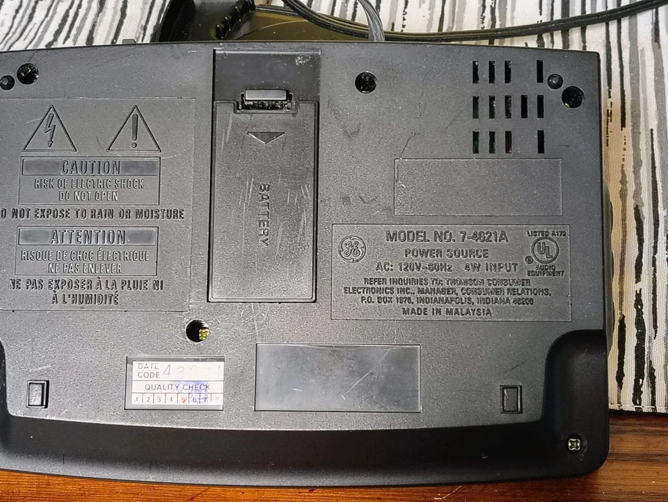 老式通用电气双闹钟收音机时钟LED显示屏测试型号:7-4621A — 第 2/3 张图片