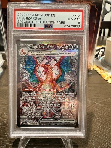 Pokémon Charizard ex 223/197 Obsidian Flames Special Illustration Holo PSA 8 20…