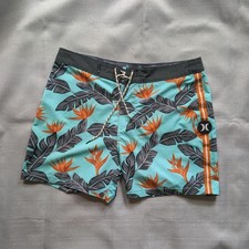 Hurley Bold Graphic Print Board Shorts Swimwear Men's size 31