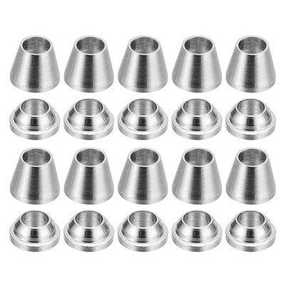 20 Pack 1/8'' Tube OD 304 Stainless Steel Compression Tube Fitting Sleeve